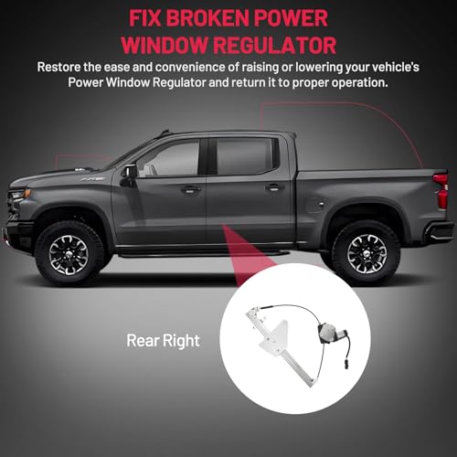BDFHYK 741-597 Power Window Regulator with Motor Front Right Compatible with Jeep Grand Cherokee 1999-2000 - size: Rear Right, style: 1999-2000 Jeep Grand Cherokee