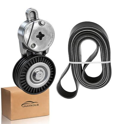 Serpentine Drive Belt and Tensioner Kit For Scion tC 11-16 Toyota - size: Toyota Camry, Rav4, Scion Tc (09-18)