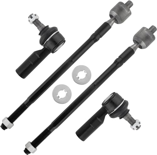 ES2382 EV303 Front Inner & Outer Tie Rod Ends for Chevrolet Prizm 1998-2002 Geo Prizm 1993-1997 Toyota Corolla 1993-2002 Rav4 1996-2000, Pack of 4