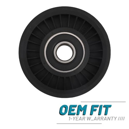 IRONTEK 1L2E6C348AA Belt Tensioner Idler Pulley fit for Ford (2002-2005 Excursion/ 2002-2014 Expedition/2002-2010 For F-150), for Jeep 2007-2018 Wrangler #6L3Z6C348A - size: 1L2E6C348AA