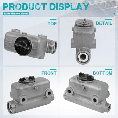 M14019 Brake Master Cylinder with Reservoir and Cap Fit for Ford Vehicles - F-100 1953 1954 1955 1956 - Replaces# 5461320, B3C-2140-A - size: M14019