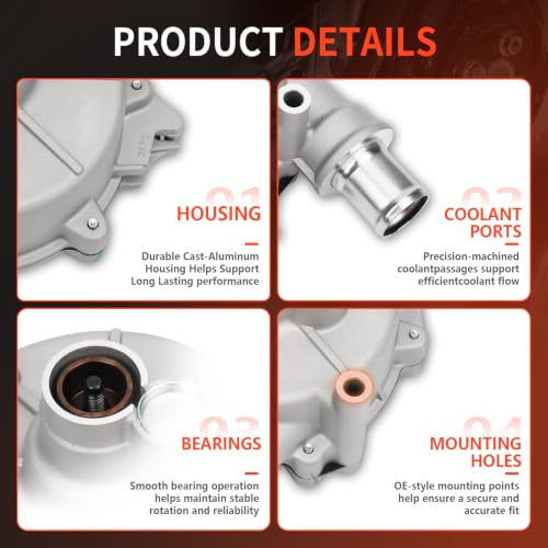 AW4144 Engine Water Pump Kit for Ford Five Hundred Freestyle - size: AW4144