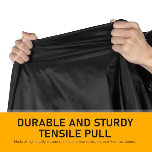 Motorcycle Covers, Waterproof and Sunproof Outdoors Motorbike Cover with Lock-Holes, All Weather Protection Vehicle Accessories, Fits Up to 96.5" Motorcycles, Electric Vehicle (Black)