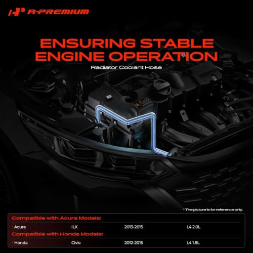 A-Premium Upper Engine Radiator Coolant Hose Compatible with Honda, Acura - style: Upper