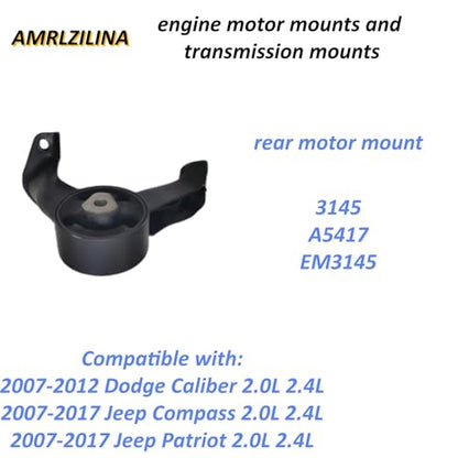 Engine Motor Transmission Mount Kit for Compass 2007-2017