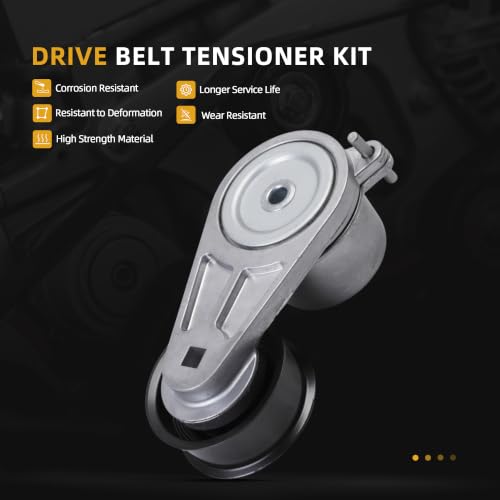Serpentine Belt with Tensioner Kit #39129 119551EA0A 119551EA0B - size: 2008-2020 for G37/M37/370Z