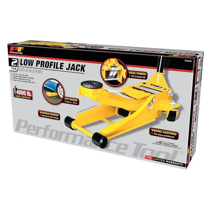 Performance Tool W1642 2 Ton Low Profile Swiveling Floor Jack - style: 2 Ton (4,000 lbs) Low Profile