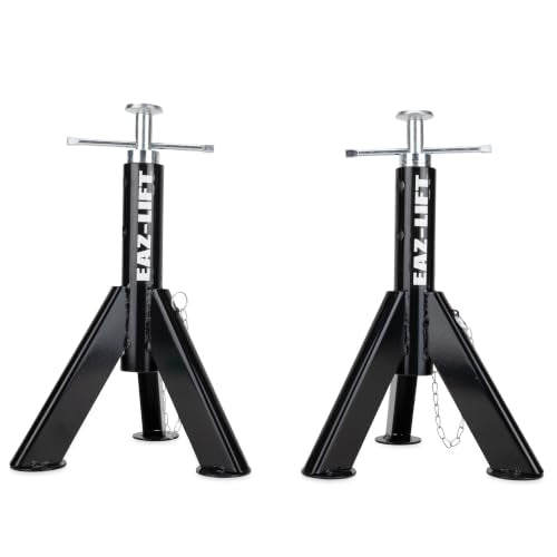 Camco Eaz-Lift Telescopic RV Jack, Set of 2 - Adjustable from 16-inches to 30-inches - Constructed of Durable Steel & Powder Coated - Features a 6,000 lb. Load Capacity - 48864 - style: Ships in Own Container