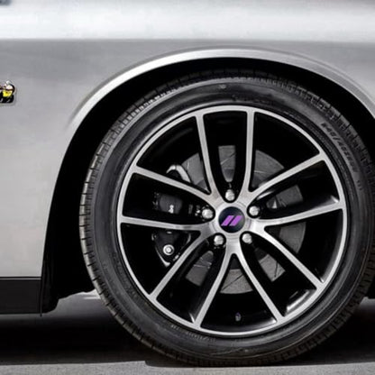 4Pcs Wheel Center Cap 63mm/2.5 inches Compatible with Dodge(Purple) - color: purple