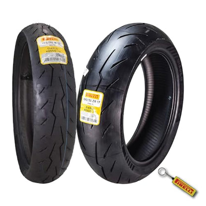 Pirelli Diablo Rosso IV Front & Rear Tire Set 110/70 ZR 17 & 190/55 ZR 17 - size: 110/70 ZR 17 54H; 190/55 ZR 17