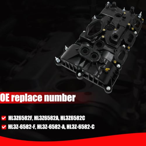 AUCERAMIC Right Engine Valve Cover Fit for 2017-2020 Ford F-150 2018-2021 Expedition 2018-2020 Lincoln Navigator 3.5L Replace# HL3Z6582F HL3Z6582A HL3Z6582C - size: Right Side Valve Cover