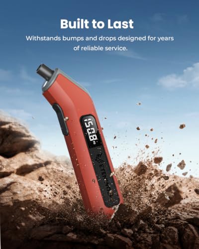 ETENWOLF T300 2 Pack Digital Tire Pressure Gauge 200 PSI for Car Tires - color: Vivid Orange
