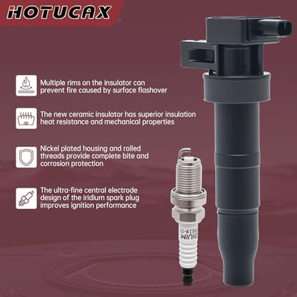 UF546 Ignition Coils & Iridium Spark Plug Set, 6 Pack - size: UF546 & Spark Plugs