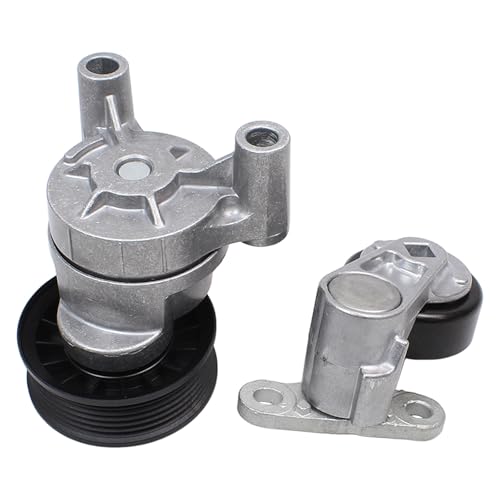 Engine Water Pump Thermostat Assembly w/Accessory Drive Belt Tensioner Kit