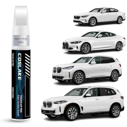 Car Touch Up Paint(Alpine White(300)) for BMW - color: Alpine White(300) for 2/3/4/5/7/8/X1/X2/X3/X4/X5/X6/X7/Z4/iX/i4/i5/i7