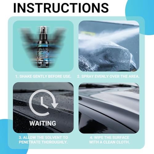 Oil Film Remover Spray for Car Windows 100ml, Shower Door Cleaner