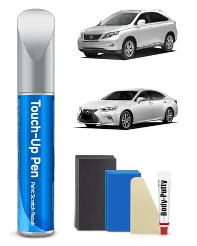 1J7 Atomic Silver Metallic Touch Up Paint Kit Compatible with Lexus Exact Match Car Scratch Repair Touch Up Paint Kit - color: Atomic Silver Metallic(1J7) for CT200h/ES200/250/300h/NX200/300/300h