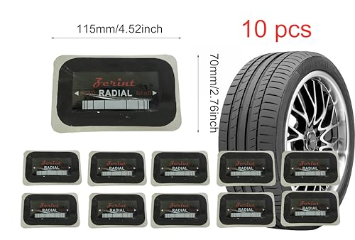 4.52" x 2.76" 1 ply 10 pcs Radial Repair Patch, Heavy Duty Tire Patches, Tire Puncture Repair Patch for Car Truck Bus Tractor Agricultural Vehicles (TP-R05) - size: 2.76" x 4.52" 10 pcs