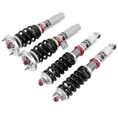 FAPO PF Coilovers for BMW 3 Series E46 1997-2006 Rear Integrated Non-M, 32-way Damping Adjustable Height Adjustment Upgraded Mono-Tube Lowering Suspension Coil Spring Shock Strut Kits