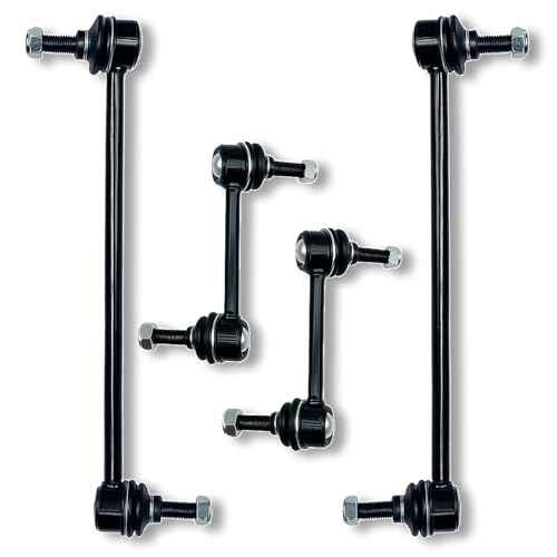 4Pcs Front Rear Stabilizer Sway Bar End Links Compatible with Ford Explorer 11-18, Police Interceptor Utility 13-18 2011 2012 2013 2014 2015 2016 2017 2018#OE K750393 K750394 K750616 K750617 - size: K750393&K750616-4PC