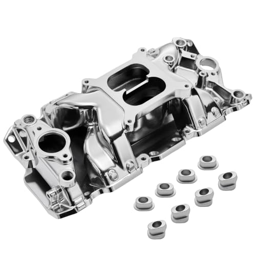 2026 7501 Intake Manifold Aluminum Dual Plane Air-Gap - size: 7501-Polish