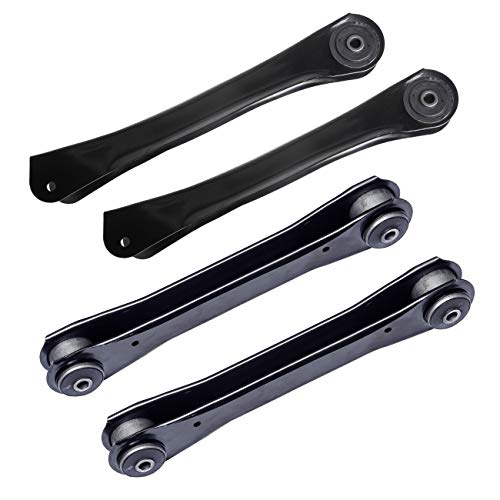 TUCAREST 4Pcs Front Suspension Kit K620244 x2 K660204 x2 Left Right Front Control Arm Assembly Compatible With Je-ep 97-06 Wrangler TJ, 91-01 Cherokee, 91-92 Comanche Upper and Lower (K640331 K640734) - size: K620244 K660204 (97-06 Wrangler,Front)