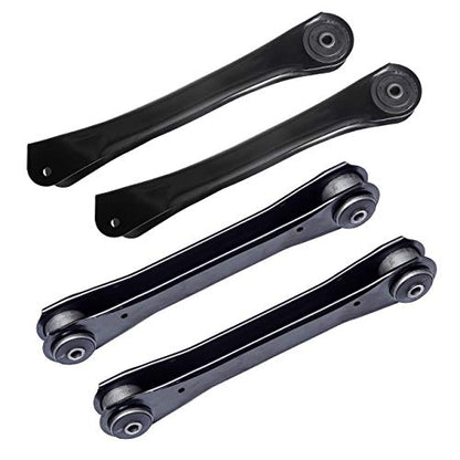 TUCAREST 4Pcs Front Suspension Kit K620244 x2 K660204 x2 Left Right Front Control Arm Assembly Compatible With Je-ep 97-06 Wrangler TJ, 91-01 Cherokee, 91-92 Comanche Upper and Lower (K640331 K640734) - size: K620244 K660204 (97-06 Wrangler,Front)