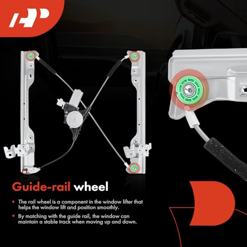 A-Premium Front Driver Side Power Window Regulator with Motor (6-Pin) - style: Front Driver Side