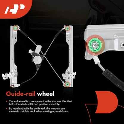 A-Premium Front Driver Side Power Window Regulator with Motor (6-Pin) - style: Front Driver Side