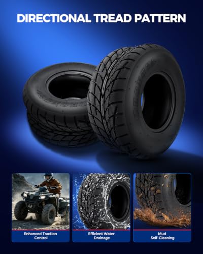 KAX ATV UTV All-Terrain Tires 19x7-8, 4PR, Go Kart Mini Bike Tire, Set 2 - color: Z-129 (2 Pcs）, size: 19x7-8