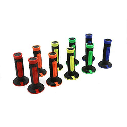 7/8" Hand Grips Throttle Bar Grips for Motorcycle ATV Dirt Pit Bike Motocross Handlebar Grip for Kawasaki KX65 KX85 KX125 KX250 KX250F (Yellow)