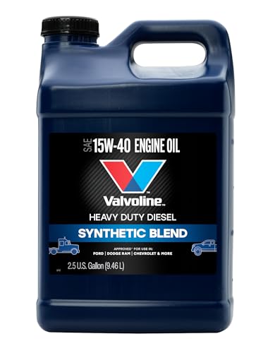 Valvoline Heavy Duty Synthetic Blend 15W-40 Diesel Engine Oil 2.5 GA, Case of 2 - size: 2.5 Gallon, Case of 2, style: Synthetic Blend