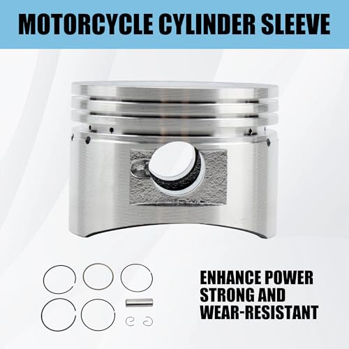 52.4mm Piston Ring Rebuild Kit for 4-Stroke 1P52FMH Horizontal Engine 110cc ATV Dirt Pit Bike Go Karts Quad 4 Wheeler Dune Buggys Motorcycle - color: Piston Ring Rebuild Kit