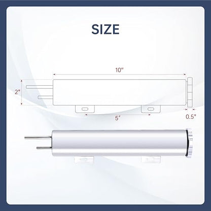 2‘’ x 10‘’ Inch Universal Radiator Coolant Overflow Puke Tank - size: 2" x 10"