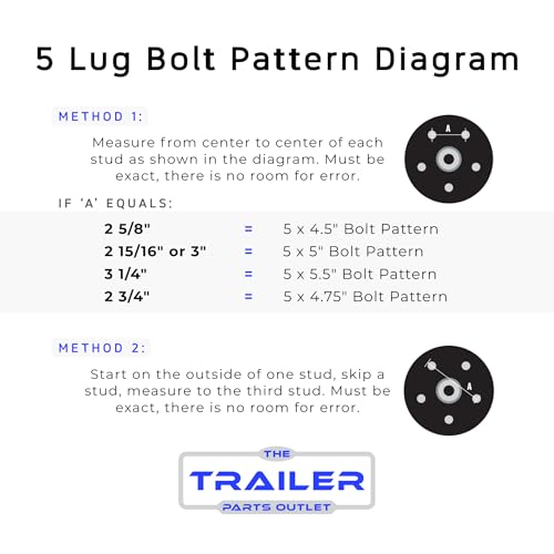Trailquest ST205/75R15 Radial Trailer Tire and Wheel Assembly, 5 Lug