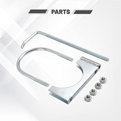 Universal Exhaust Hanger - 2PCS Clamp On Exhaust Pipe Fitting 3.5" - size: 3.5''