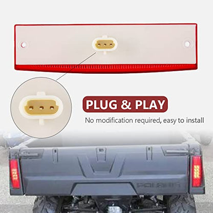 UTV Tail Light Compatible with Polaris Ranger 400 570 800 EFI MIDSIZE Red Replacement OEM 2411450(2pcs Red) - color: 2pcs Red