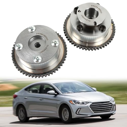 243702E020 Exhaust&Intake Camshaft Adjusters CVVT Sprocket 2pcs for Hyundai - color: 24370-2E020