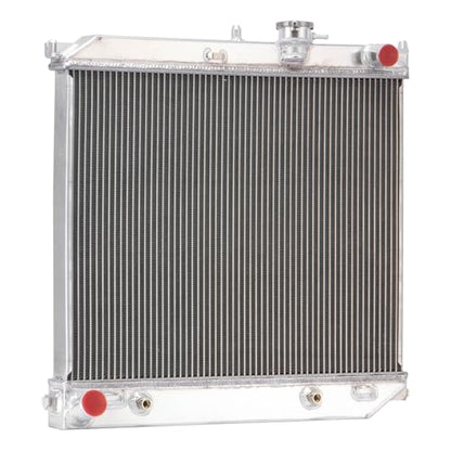 3 Row Aluminum Radiator + Shroud Fan For 2004-2012 Chevy Colorado GMC Canyon L4 2.8L 3.7L L5 2005 2006 2007 2008 2009 2010 2011 Radiators