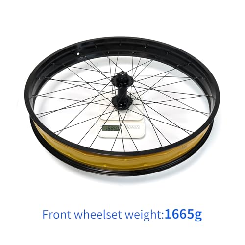 20"/26" x 4.0 inch Fat Tire Ebike Front Wheel,QR 9x135mm - color: 26*4.0 inch