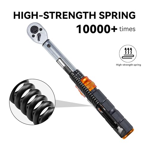 Bike Torque Wrench Set with Bits & Sockets, 1-25 Nm, 45-Piece Kit - size: 45-Piece