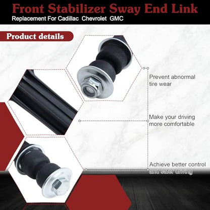 K700432 Front Sway Bar Link - Stop Clunking & Reduce SUV Body Roll - color: 2*K700432, size: Sway Bar Link