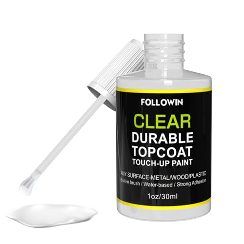 FOLLOWIN Automotive Clear Coat for Cars, Touch Up Clear Car Paint, 1 fl oz - color: clear