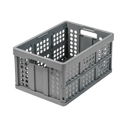 Clax® crate | folding box | basket | 48 qt (12 gal) | grey - color: grey