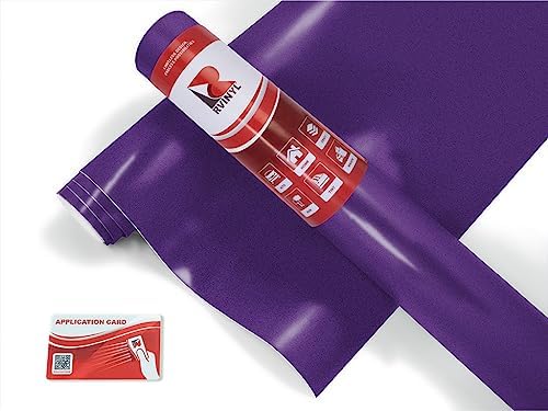RVINYL Avery Dennison SW900 566-M Satin Purple Metallic Supreme Wrapping Film Vinyl Vehicle Car Wrap Sheet Roll - (12in x 60in w/Application Card) - color: Satin Purple Metallic, size: 1ft x 5ft