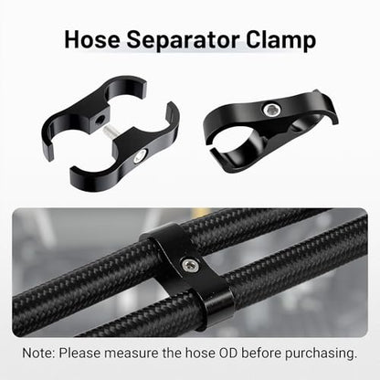 EVIL ENERGY 12AN Hose Separator Clamp AN12 Fuel Line Mounting Clamp 4PCS - size: AN12
