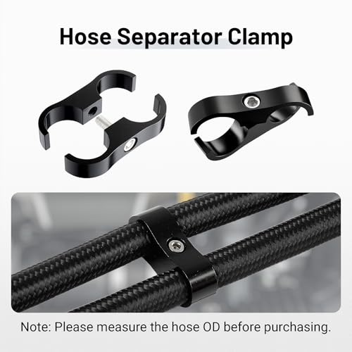 EVIL ENERGY 12AN Hose Separator Clamp AN12 Fuel Line Mounting Clamp 4PCS - size: AN12