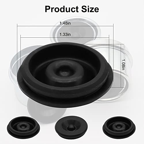 4 PCS Trailer Hub Cap Rubber Plugs fit 1.98" Trailer Axle Dust Cap - size: 1.98" Plugs (2,000-3,500 lb)