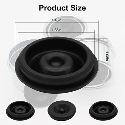 4 PCS Trailer Hub Cap Rubber Plugs fit 1.98" Trailer Axle Dust Cap - size: 1.98" Plugs (2,000-3,500 lb)