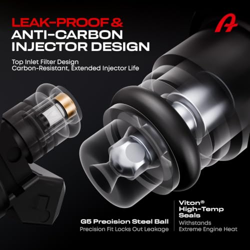Fuel Injectors 4PCS Compatible with L4 1.8L 2.0L Hyundai Kia